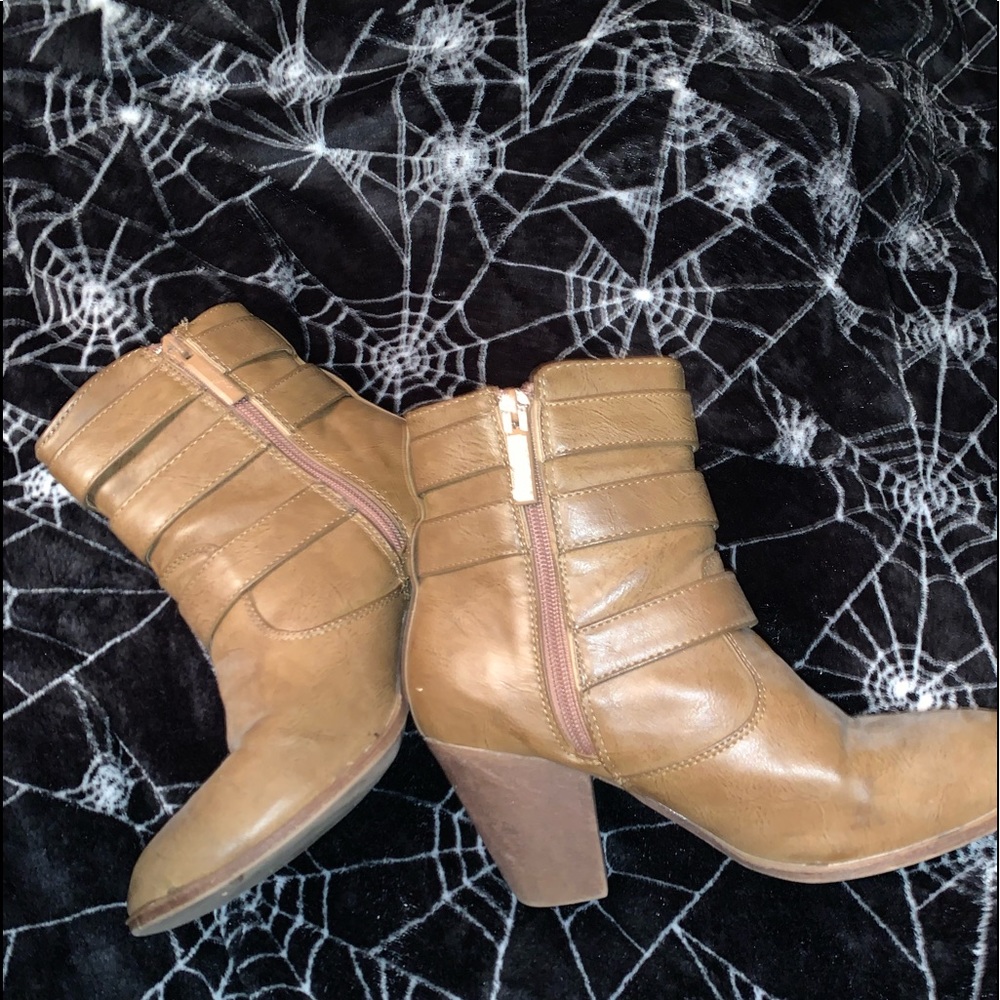 Brown ankle boots